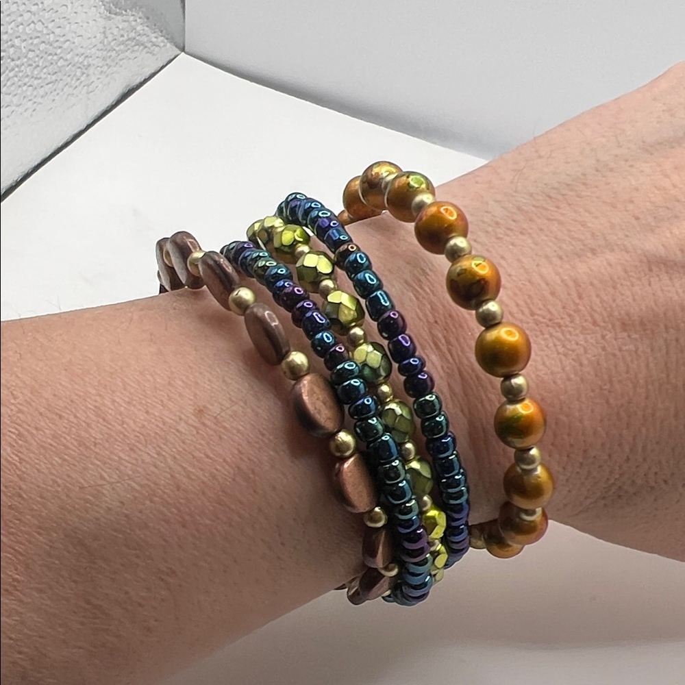 🐿️ 5 for $20 (all jewelry w squirrel) Multicolor Beaded Bracelet Set